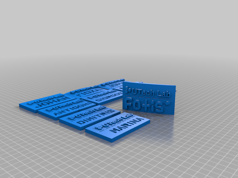 UTech Lab English Name Tags