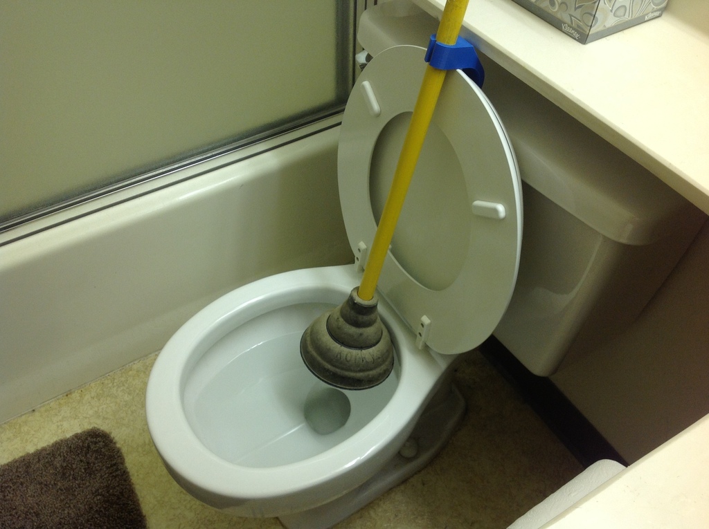 Toilet Plunger Drying Hook