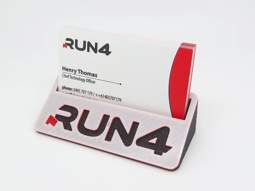 Customizable Tricolor Card Holder