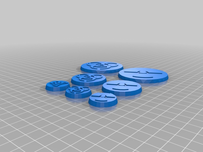 Hazard Symbol Miniature Bases