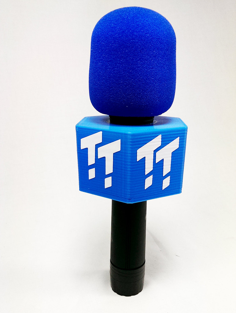 Hexagonal Microphone Flag, 50mm square sides, 36mm Hole