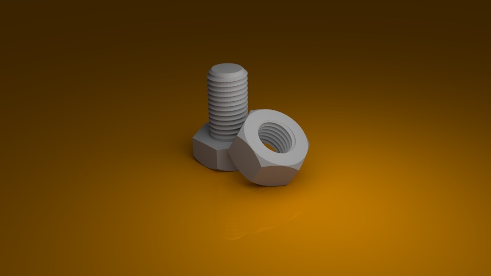 M8 nut and bolt