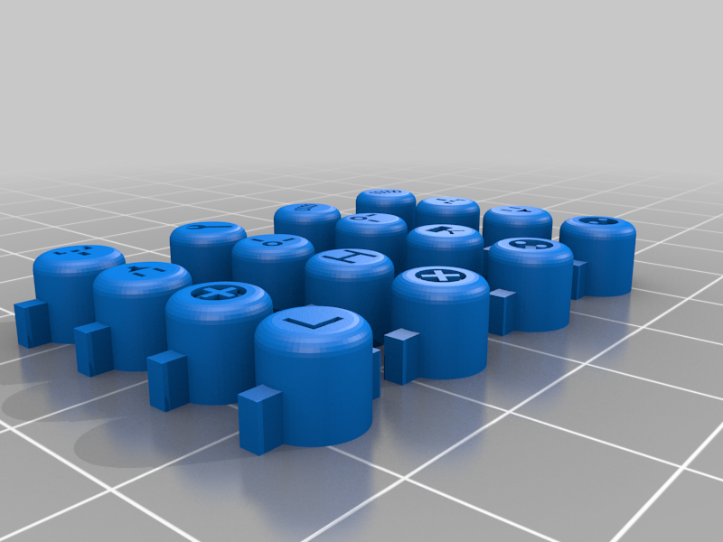 PO-28 Symbol buttons for Pocket Operator Case
