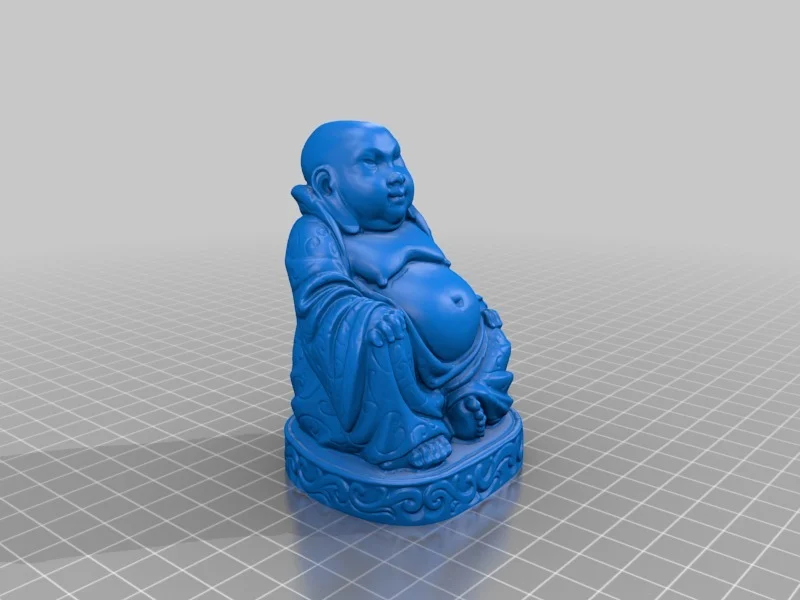 Buddha Hi-Res statue (Flat Bottom)