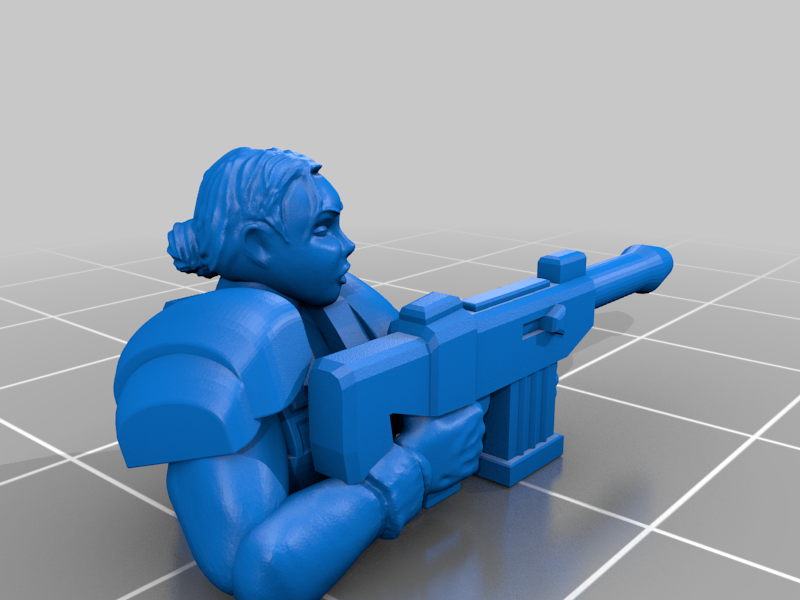 Female PDF Trooper Set 1 (non-heroic)