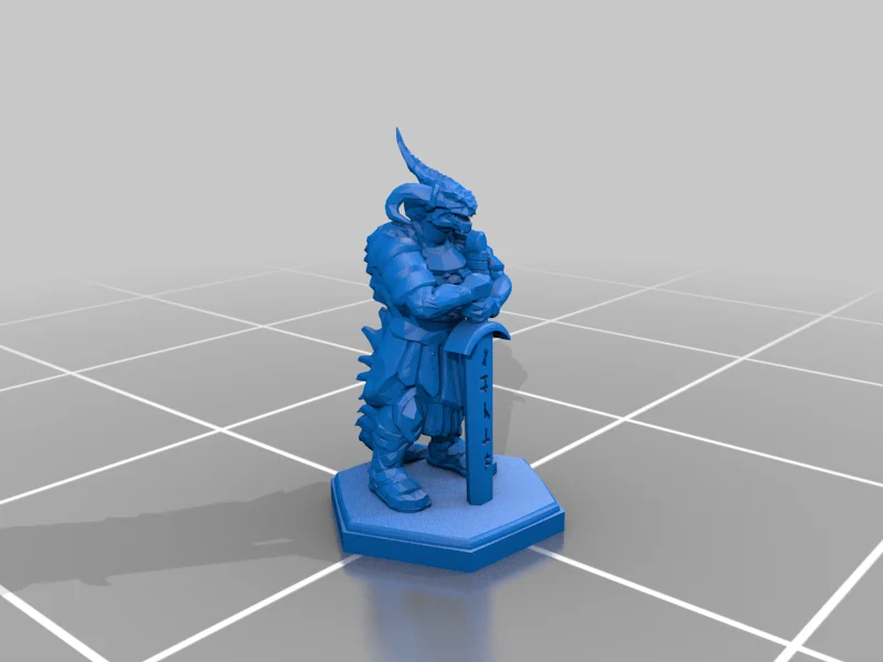 RPG Miniature - Dragonborn / Draconato