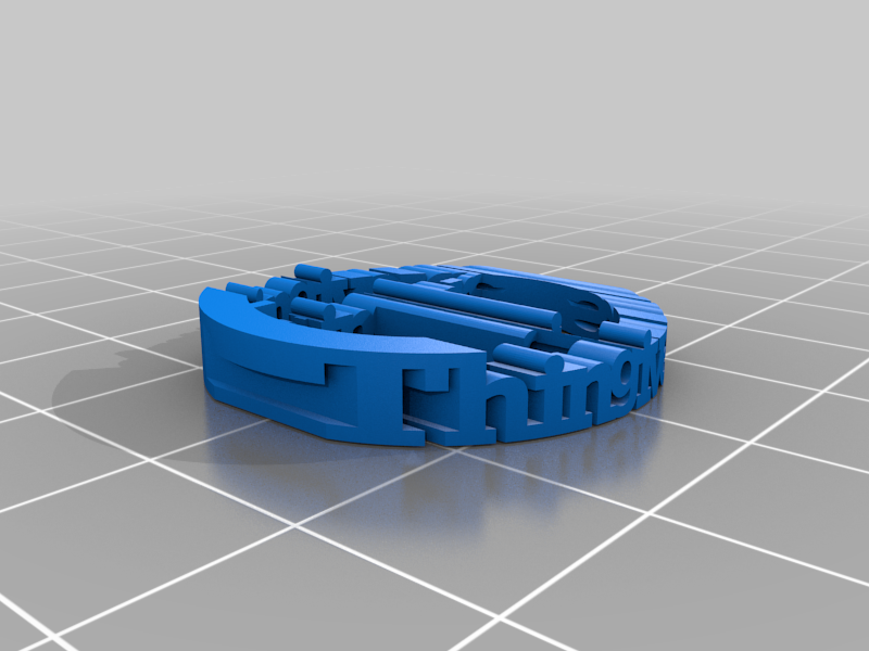 Thingiverse logo, Text Flip
