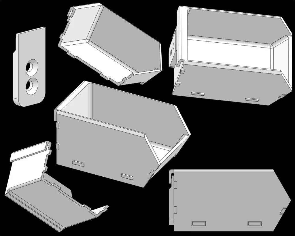 Stackable Component Bins / Louvre Panel Trays