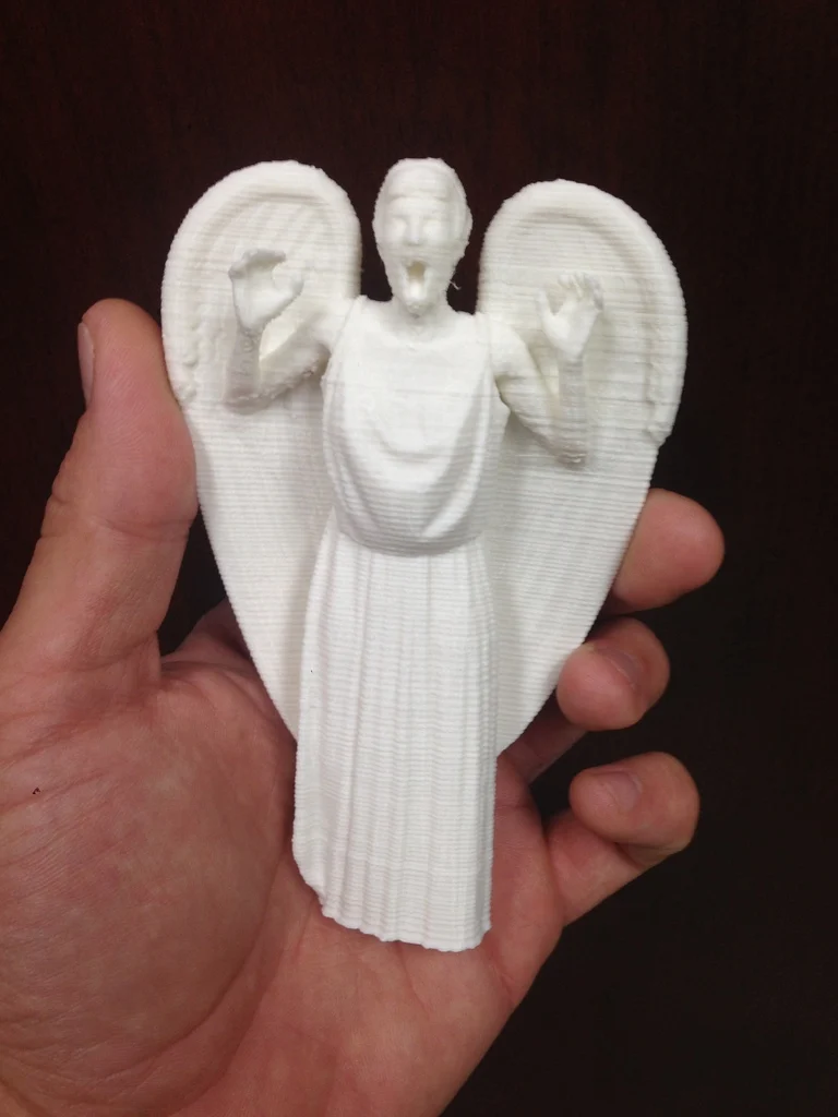 Doctor Who Weeping Angel in attack pose