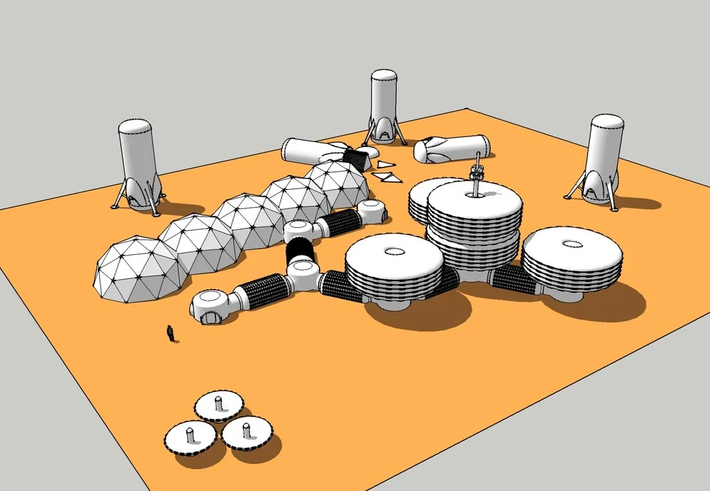 Autonomous Landing Modular Inflatable Habitat