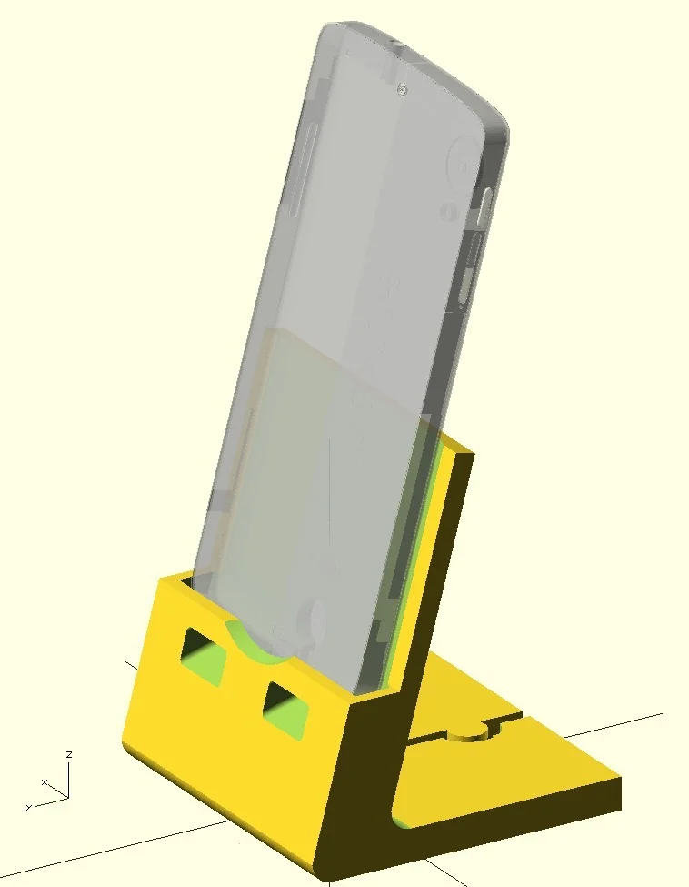Nexus 5 wired charging table stand