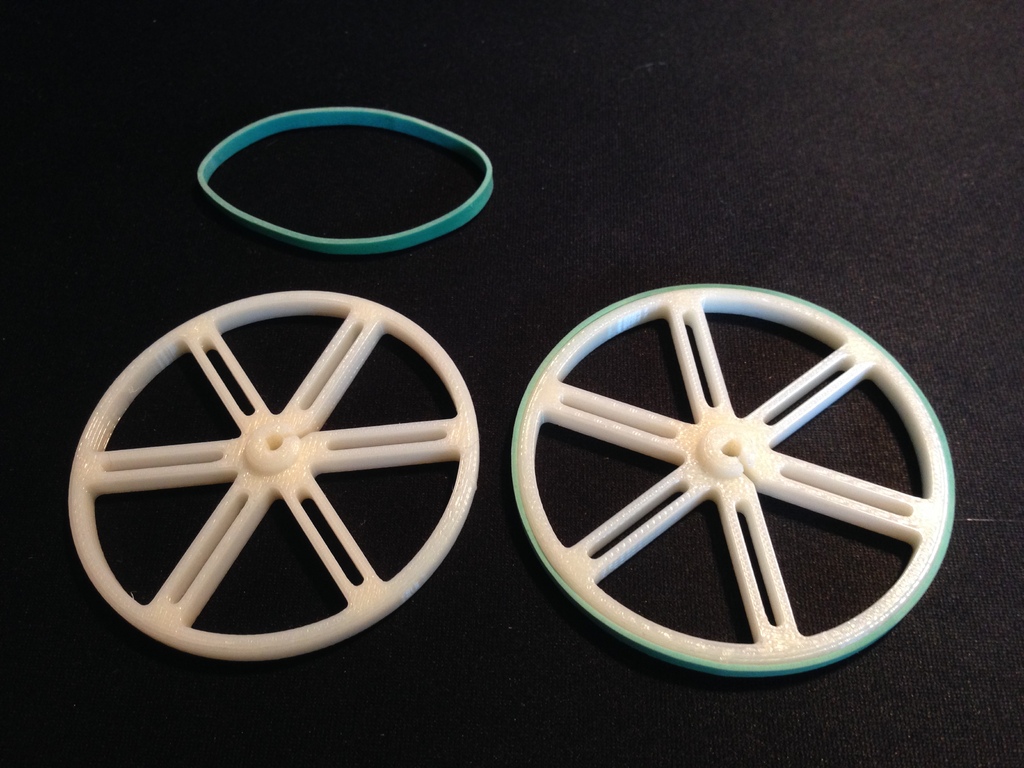 60mm D-Shaft Wheel - Fits polulu motors.