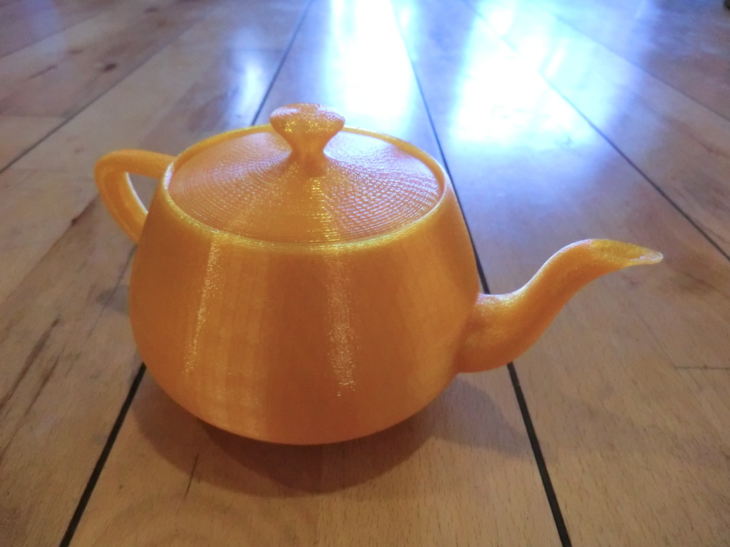 FFF 3D-printable Utah Teapot with separate lid