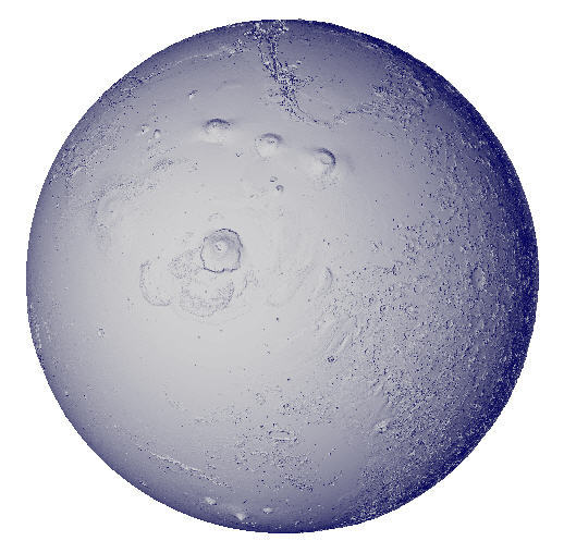 Mars 7x Globe in 2,000,000 Facets