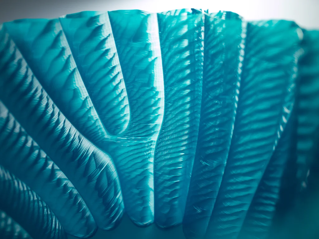 Semi Tranclucent Textured Vase