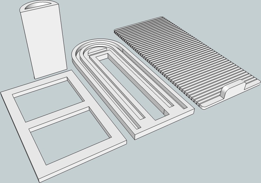 Flexible jalousie sliding door concept, PLA