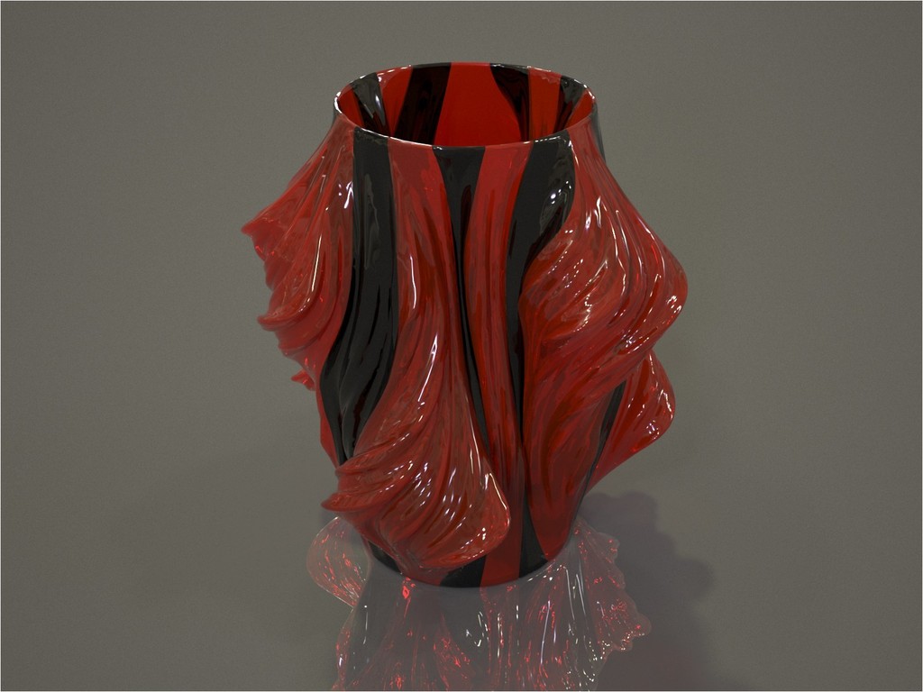 Julia Vase #011 - Solar Flare