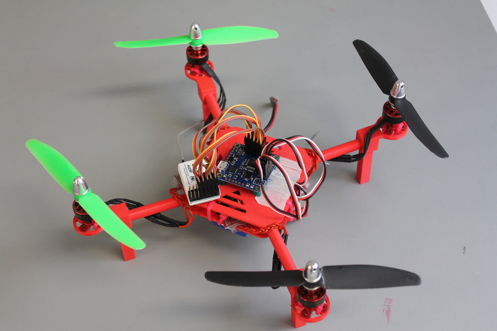 DIY Mini Quadcopter w/ 3D Printed Motor Mounts, Top & Bottom Plates