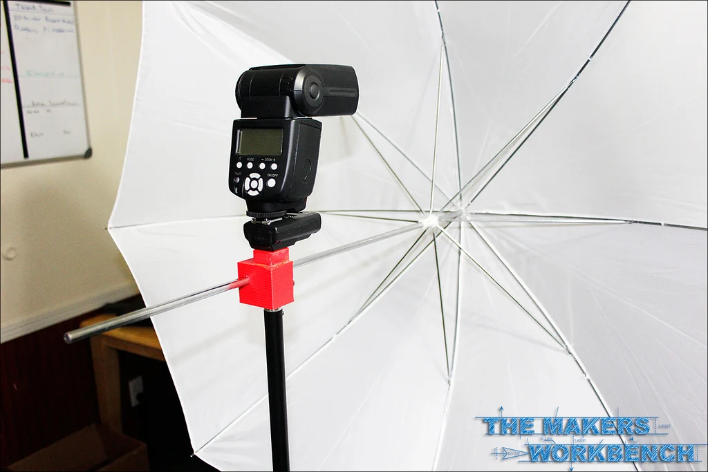 Strobist style umbrella holder for light stands.