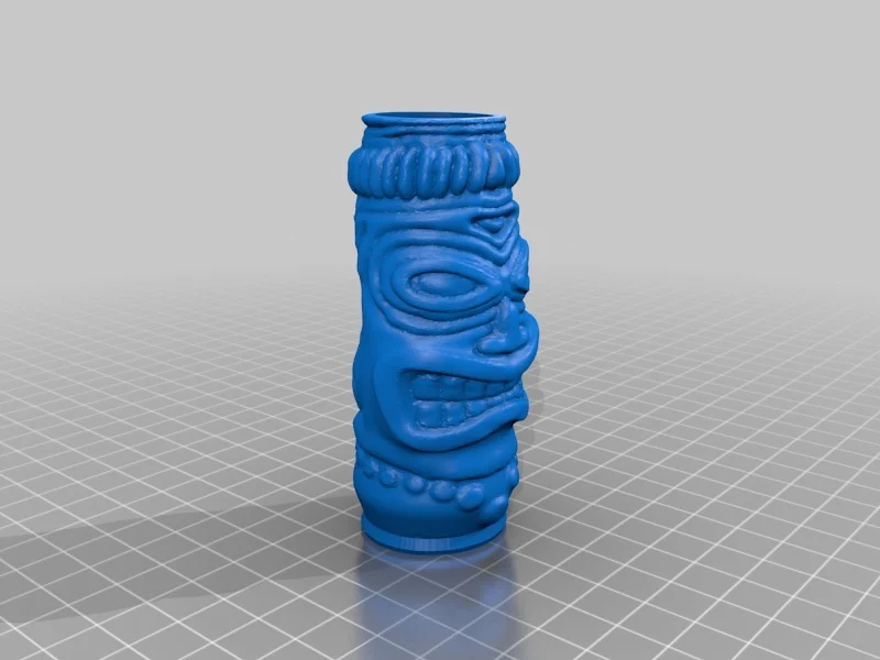 Tiki statue shooter glass