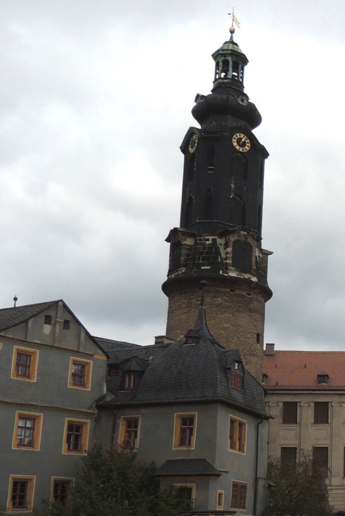 Tower of the City Castle from German City Weimar.