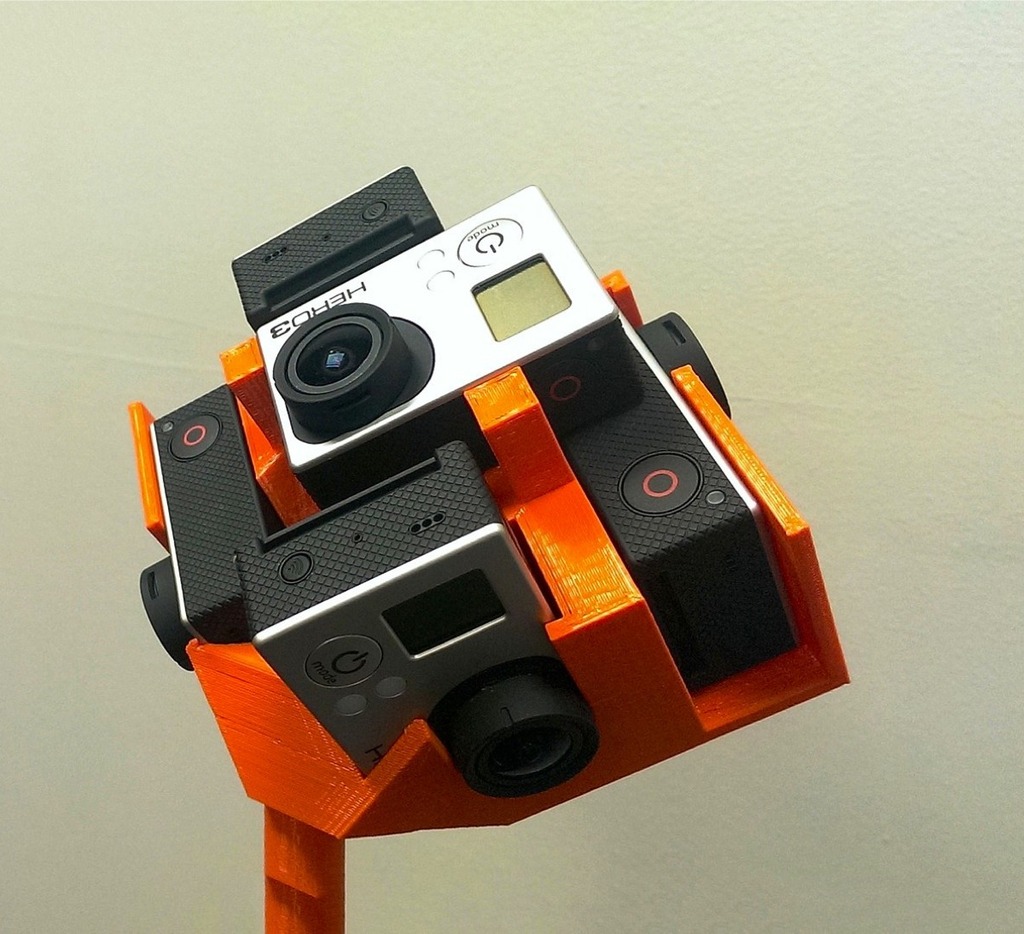 GoPro Hero 3 Black Mount for Multiple Cameras Inc. NEW 6x Cam Spherical Mount