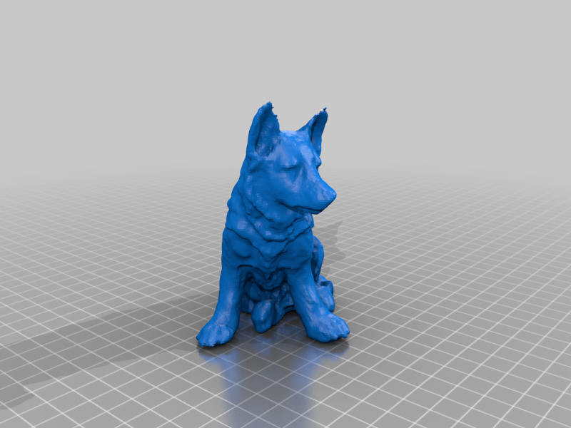 STL version of Chien, Berger Allemand (dog, German Dog)