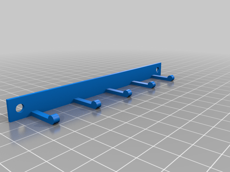 Parametric simple keyracks (pegs / pins)