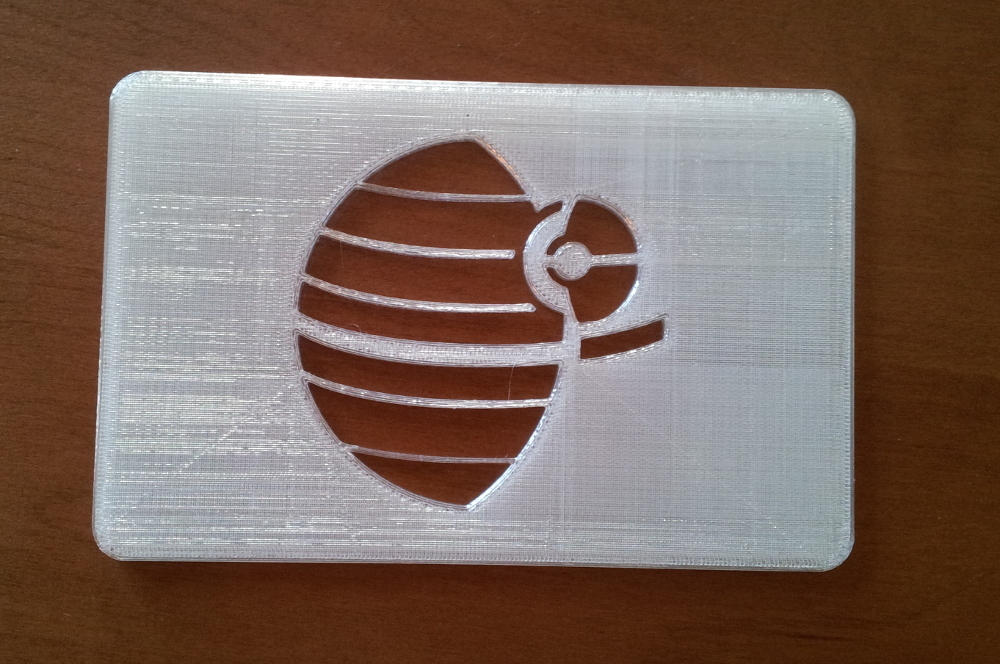 Death star coffee stencil