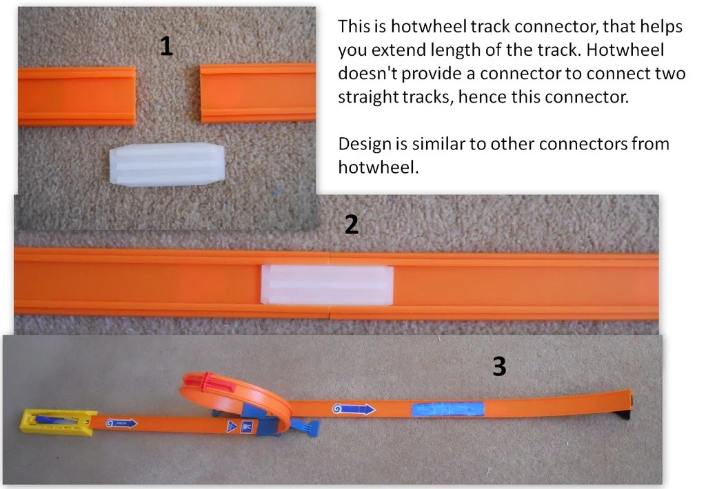 Hotwheel Track Connector