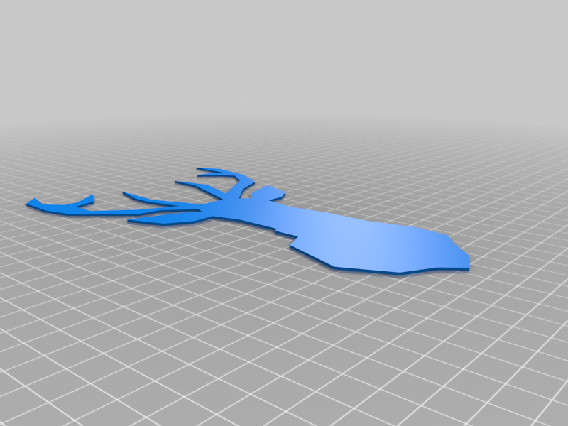 Cerf (low poly plat)