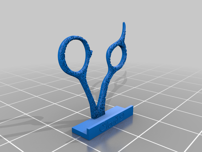 Cloud 9 Scissor Business Card Holder