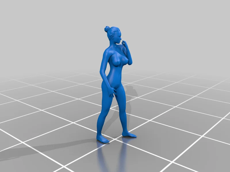 Nude model standing #1