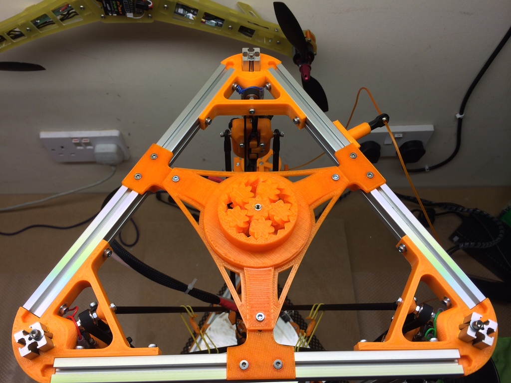 Kossel Mini spool holder featuring Emmett's gear bearing.