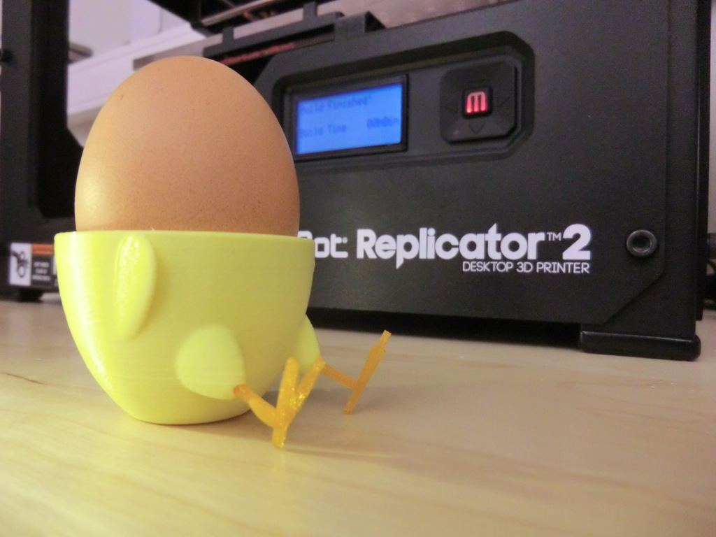 Standing-Sitting Chick Egg Cup (smooth surface)
