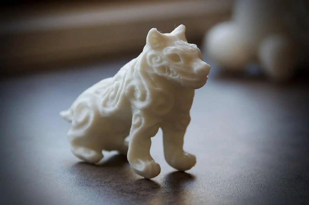 Demon dog statue