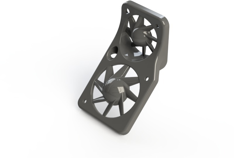 MakerGear M2 Fan Cover and Bracket
