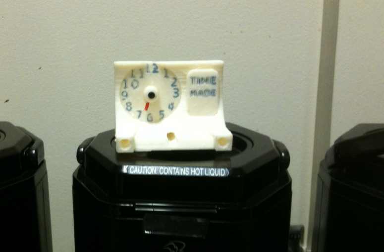 COFFEE CHANGE TIME INDICATOR
