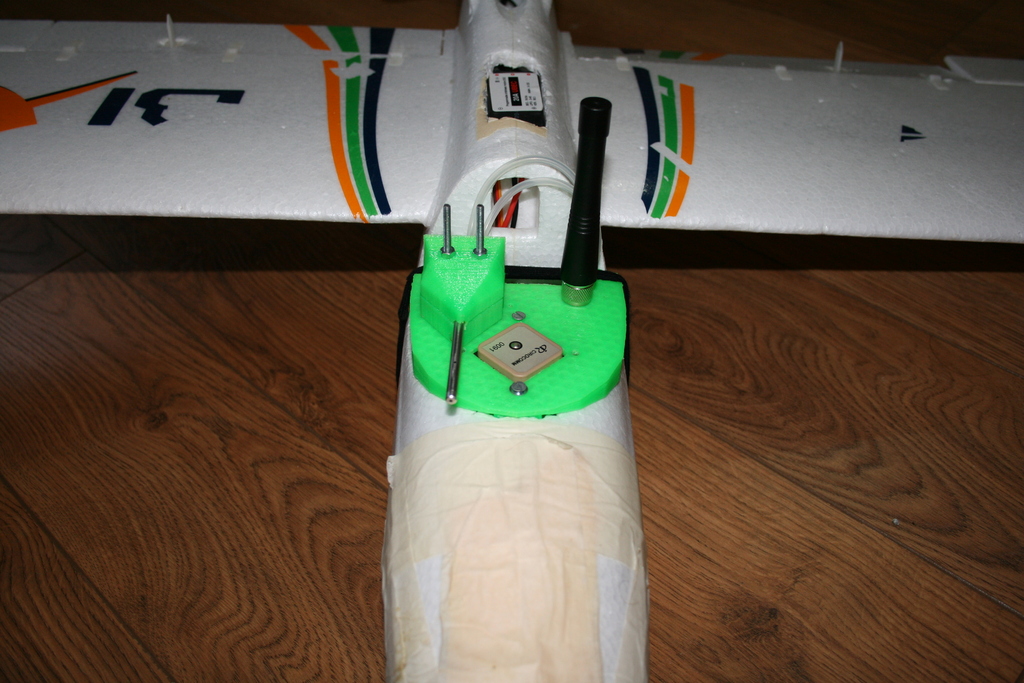 Bixler2 mount for APM Telemetry, GPS and Pitot
