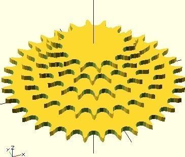 Parametric sprocket