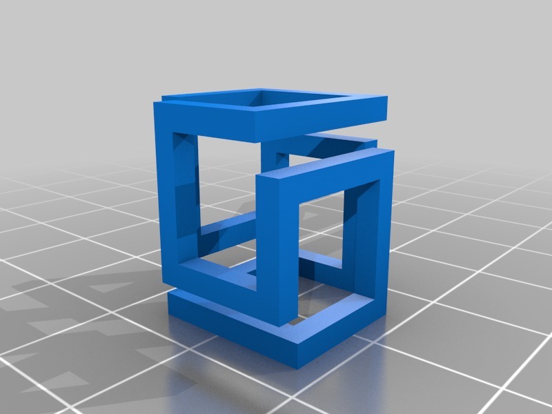 3d Cube Perspective Illusion