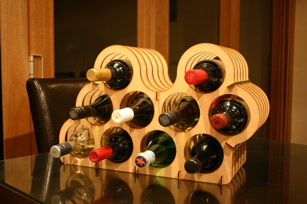 Asymmetrical Wine Rack