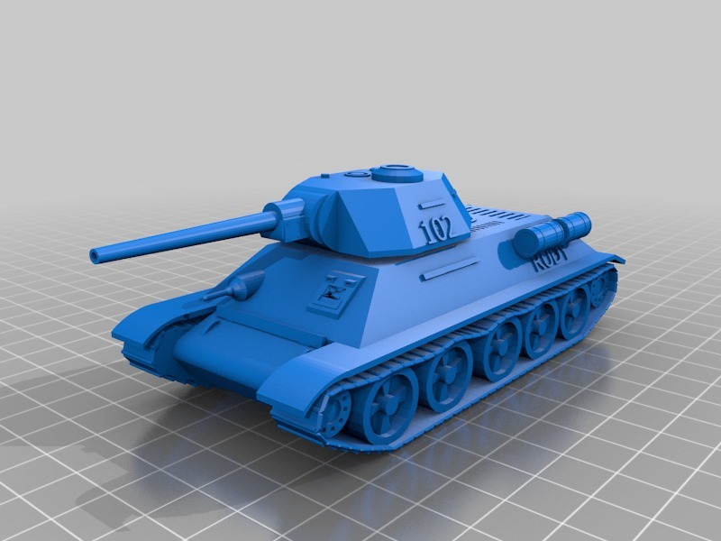 Tank T34 Rudy scale 28 mm