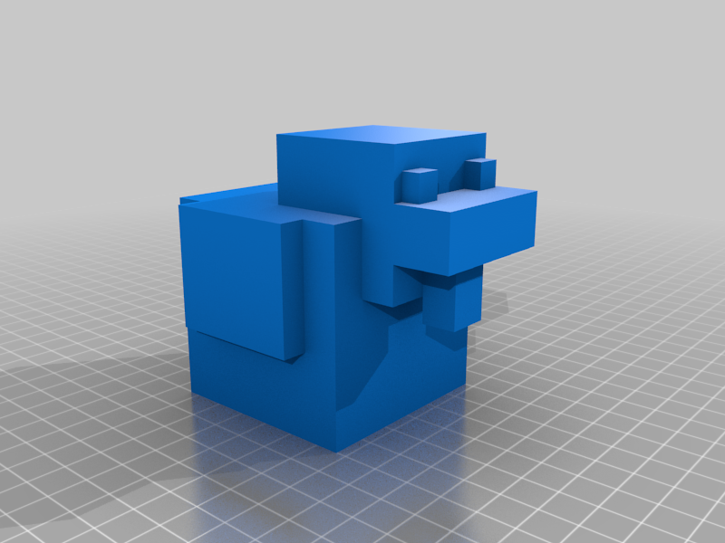 Sitting Minecraft Chicken