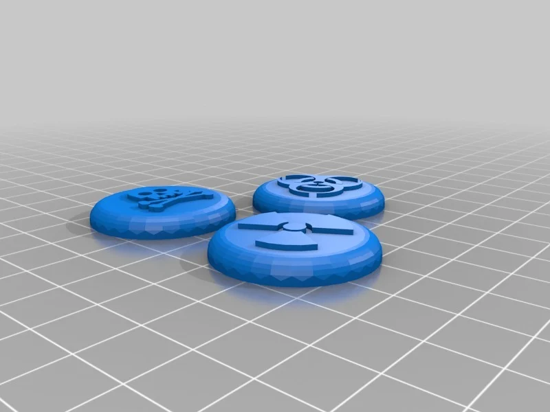 Hazard Symbol Miniature Bases (30mm)