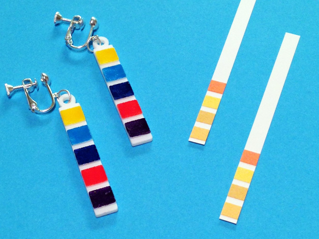 pH Litmus Paper Earrings