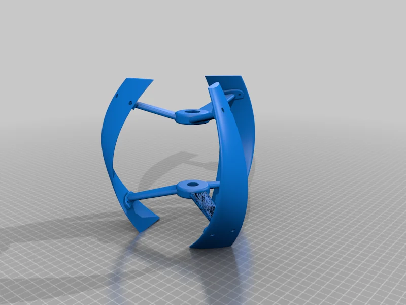 Vertical wind turbine generator sails