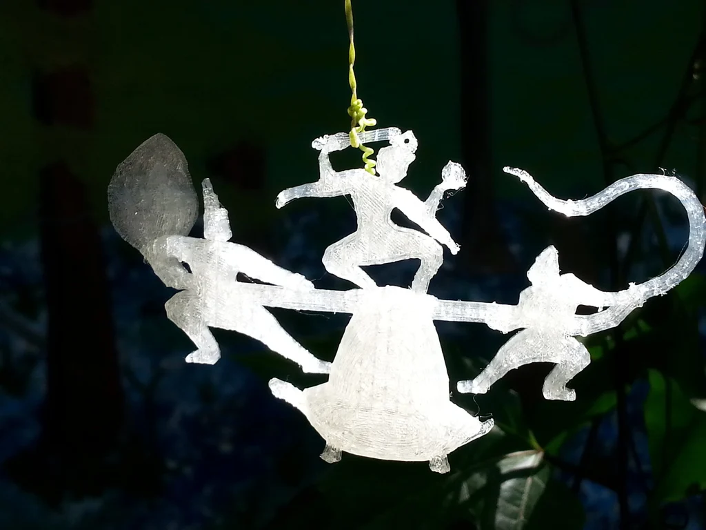Churning of the Ocean of Milk Ornament #1