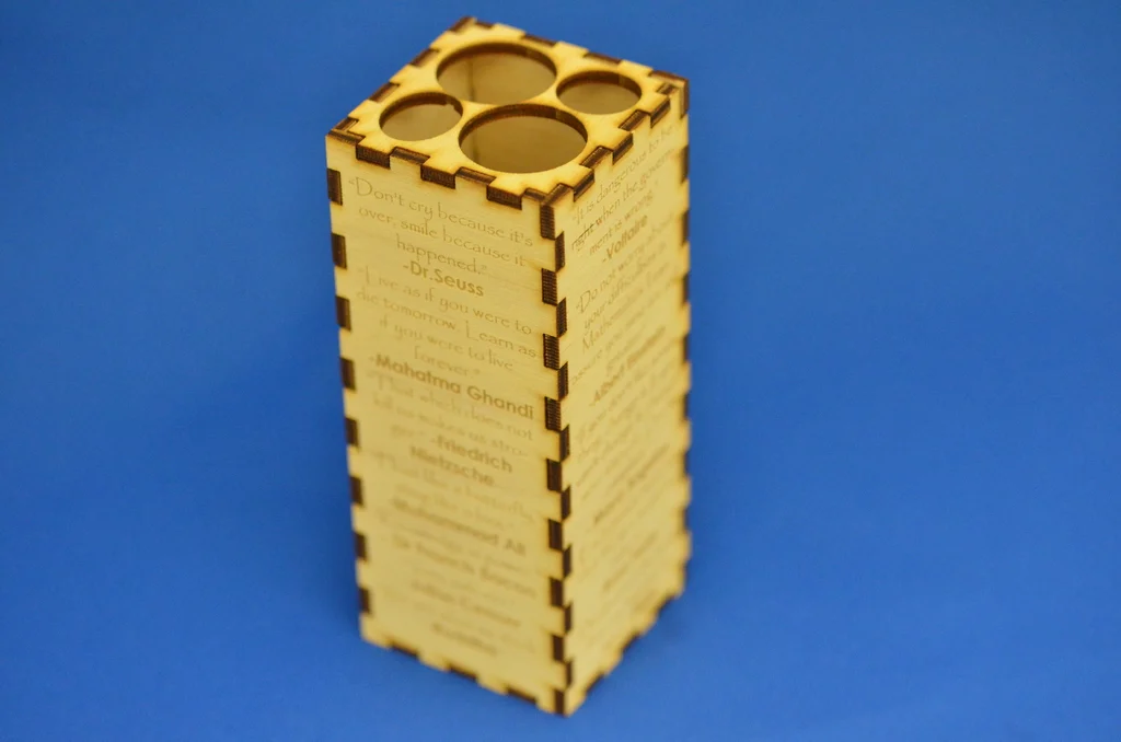 Pencil Holder with Quotes