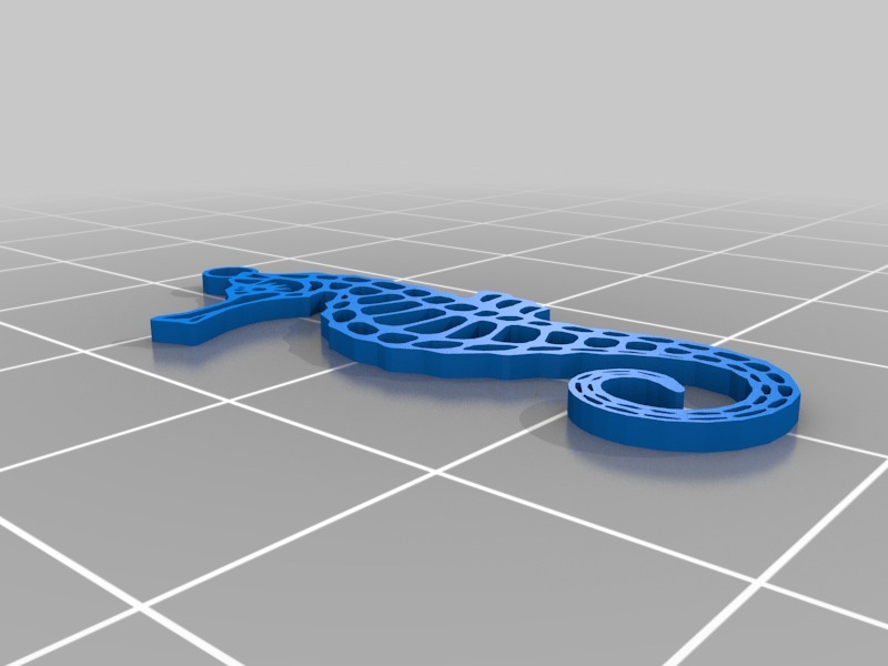 Seahorse chain pendant 2